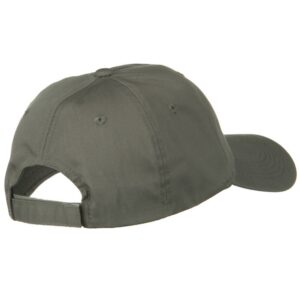 e4Hats.com New Big Size High Profile Twill Cap - Grey OSFM