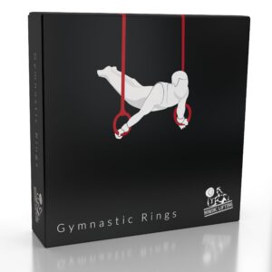 Gymnastic Rings and Straps - Heavy Duty for Gymnastics, Crossfit, & Fitness Training - Best Olympic Home Gym Set