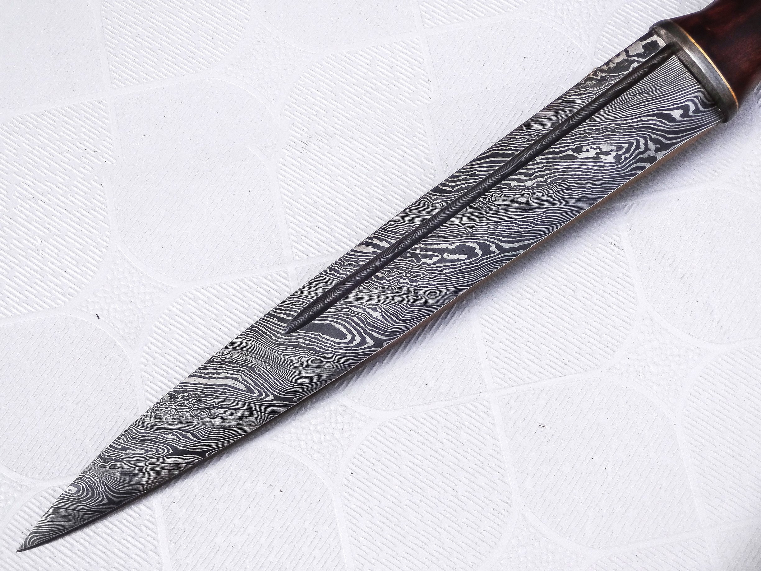 Poshland REG-212, Custom Handmade Damascus Steel 17 Inches Dirk Blade Knife (REG-212)