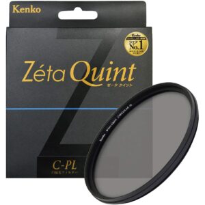 Kenko 62mm Zeta Quint Circular Polarizer (C-PL) - Zr-Coated, Slim Frame, Tempered Glass - Finest Camera Lens Filters