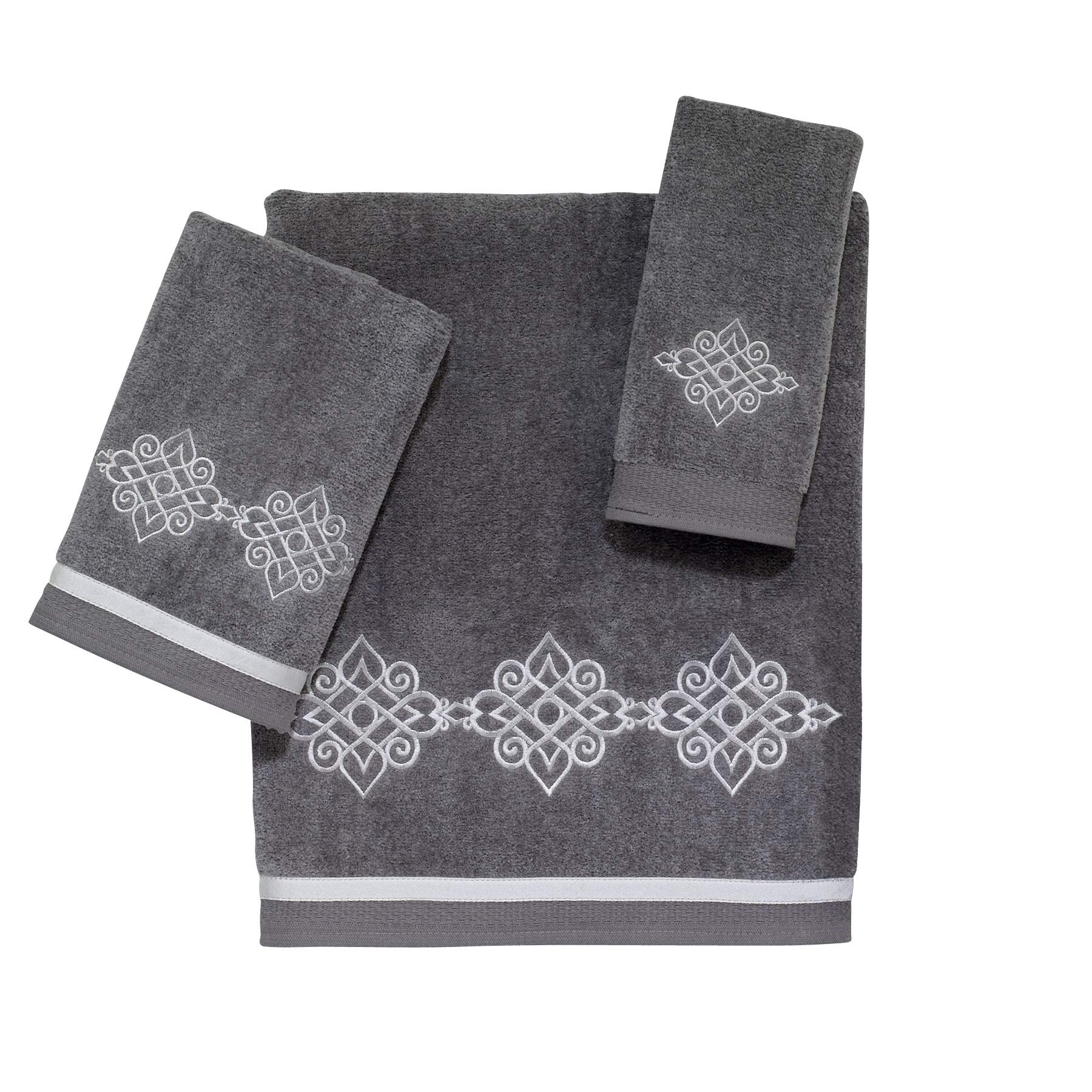 Avanti Linens - Bath Towel, Soft & Absorbent Cotton Towel, Nickel (Riverview Collection)