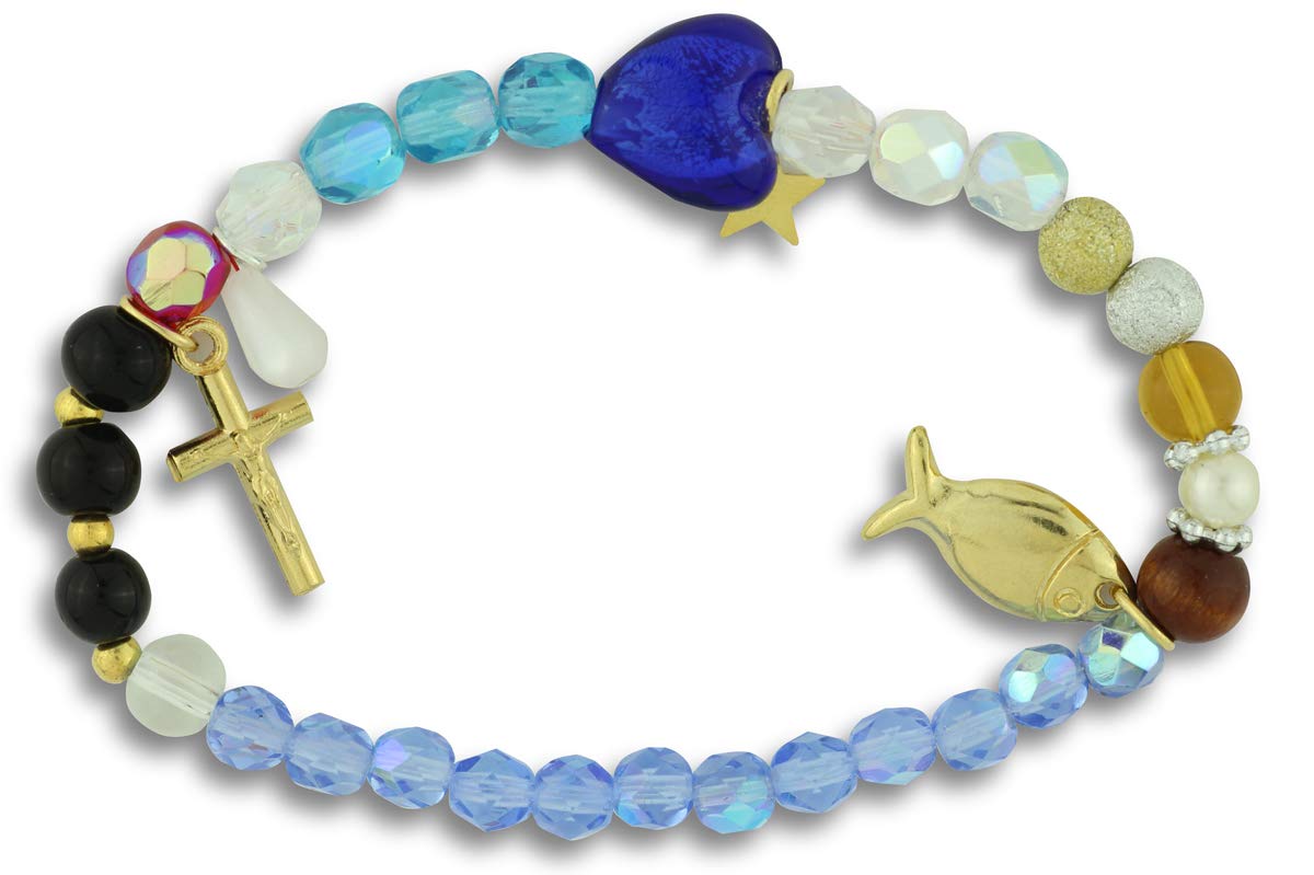 Gifts Catholic Inc The Life of Jesus Bracelet with Beads and Charms