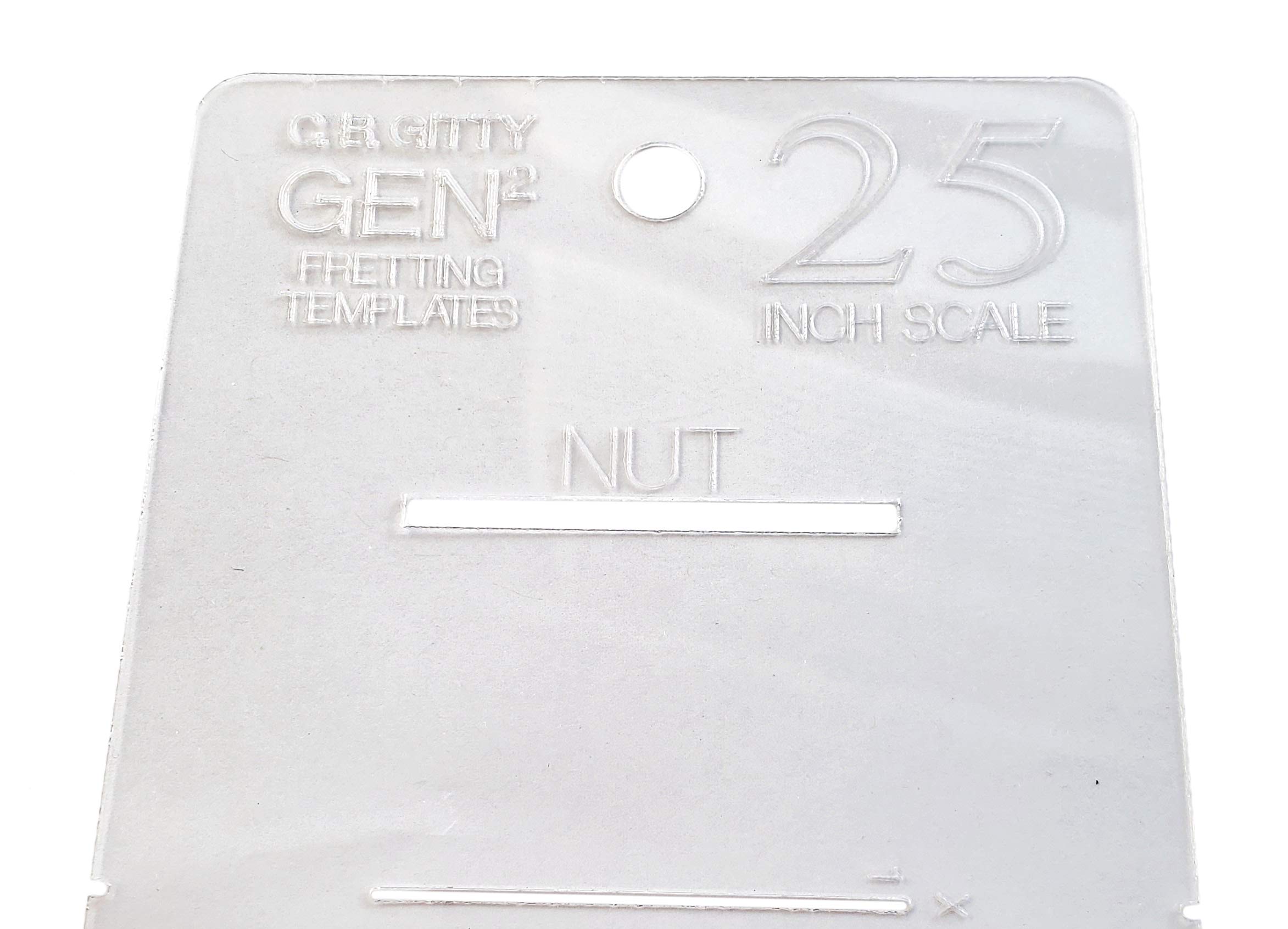 25-inch GEN2 Fretting Scale Marking Template for Guitars - Popular Scale used on National(TM) and Paul Reed Smith(TM) Guitars