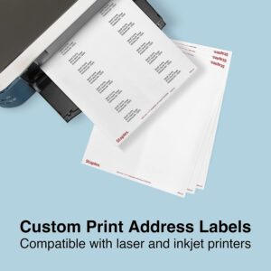 Staples 489561 Laser/Inkjet Address Labels 1-Inch x 4-Inch Bright White 20 Labels/Sheet