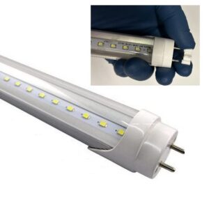 Fulight Type B & Clear T8 LED Tube Light - 2FT 24-Inch 10W (18W Equivalent), Daylight 6000K, F17T8, F18T8, F20T10, F20T12/CW, Double-End Powered, Clear Cover, 85-265VAC (Not a Plug-and-Play)