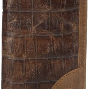 ARIAT Men's wallets Gator Print Rodeo, Brown, One Size