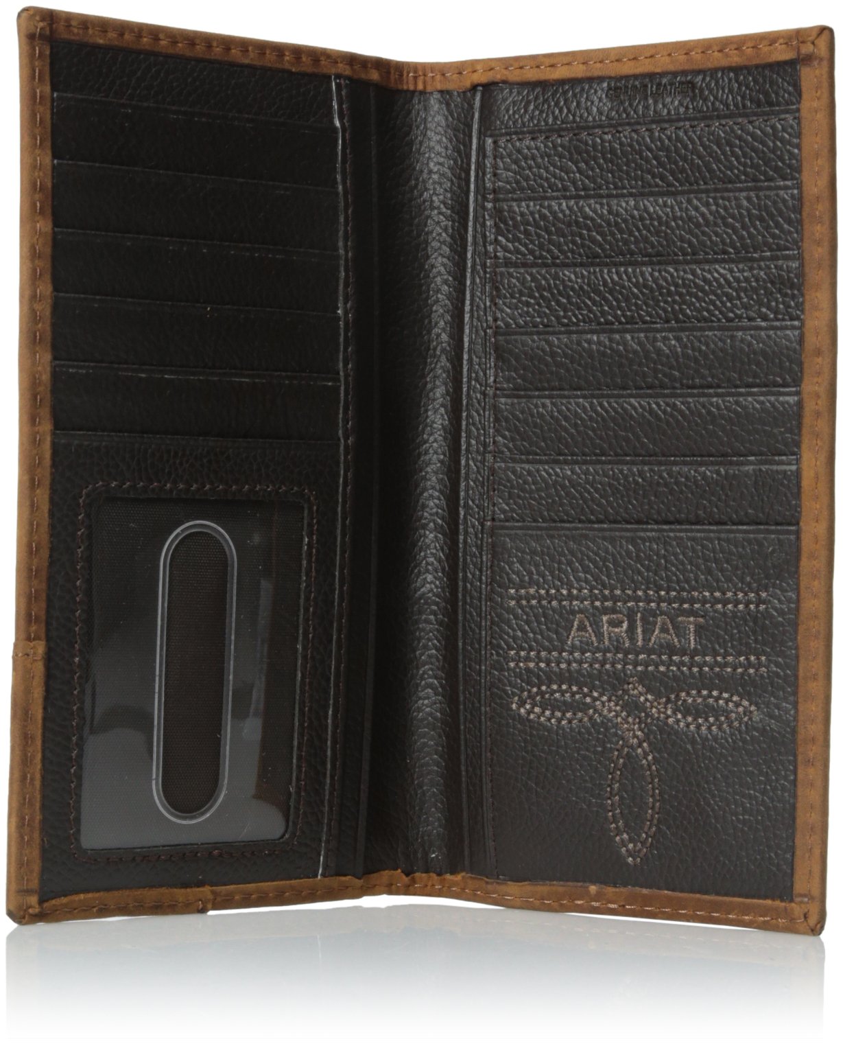 ARIAT Men's wallets Gator Print Rodeo, Brown, One Size