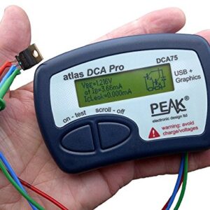 DCA75 and LCR45 Peak Atlas Component Analyzer Kit Atpk3 w/Case, Battery