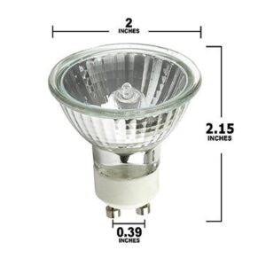 KOR MR16/GU10 - Flood - GU10 Halogen Light Bulb (Twist & Lock) Base - 120V - MR16 Light Bulb MR16 (35 Watt, 10 Pack 35 Watt)