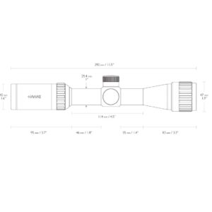 Vantage IR Riflescope 2-7X32 AO, 1", Mil Dot (Etched)