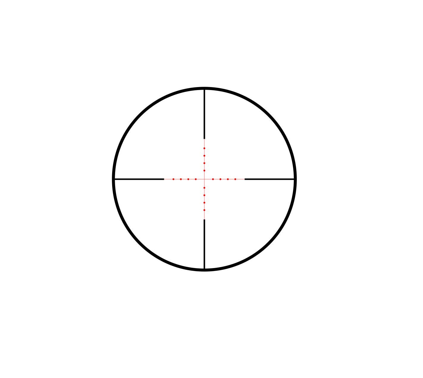 Vantage IR Riflescope 2-7X32 AO, 1", Mil Dot (Etched)