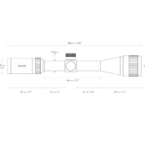 Vantage IR Riflescope 4-12x40 AO, 1", Rimfire .17 HMR (Etched)