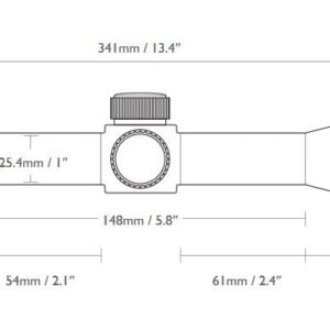 Vantage IR Riflescope 4-12x50, 1", Rimfire .22 Sub.(Etched)