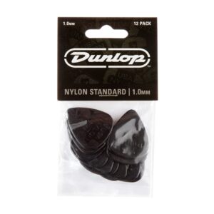 JIM DUNLOP 44P1.0 Nylon Standard, Black, 1.0mm, 12/Player's Pack