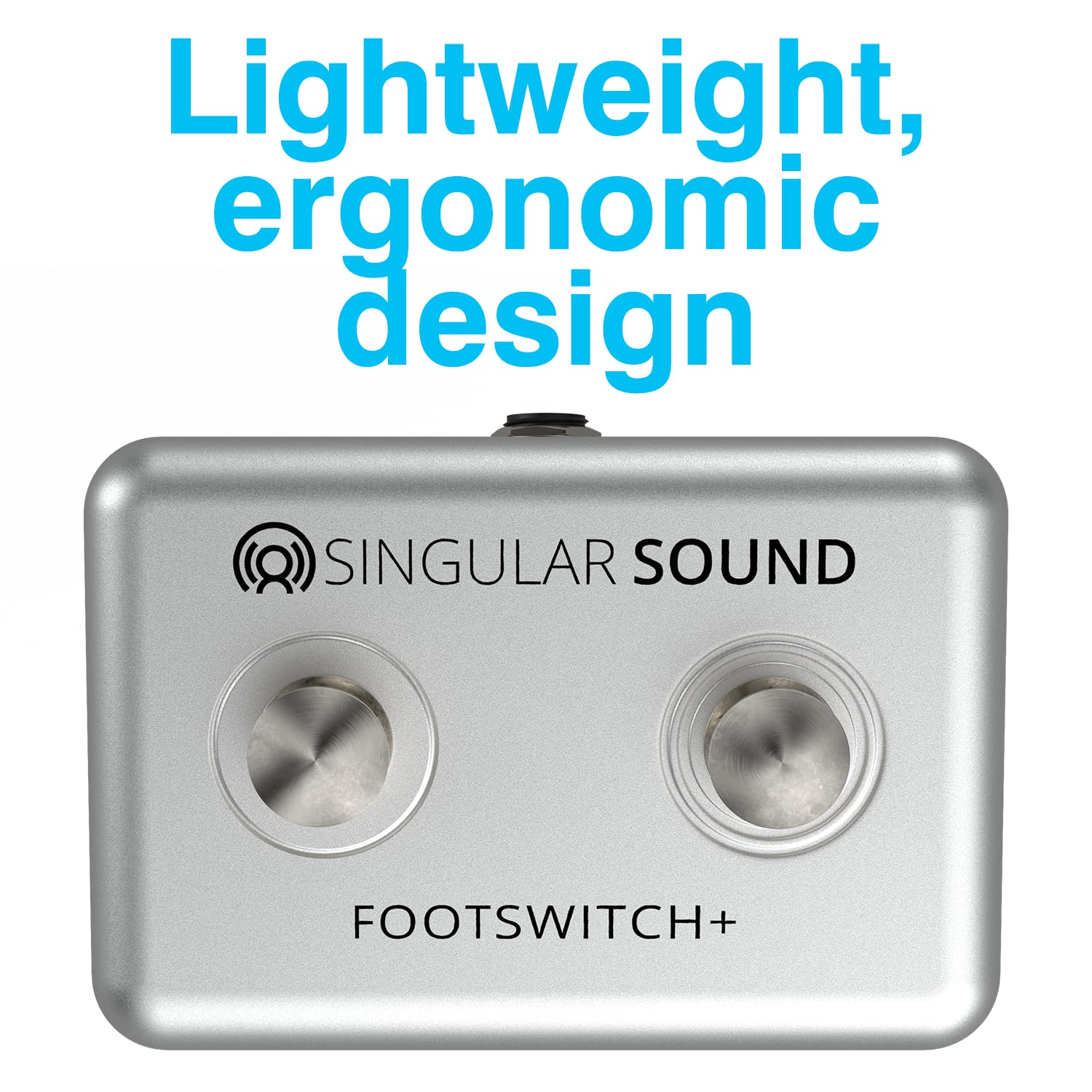 Singular Sound Dual Momentary Footswitch Plus for use with BeatBuddy, Effects Pedals, and Electronic Instruments