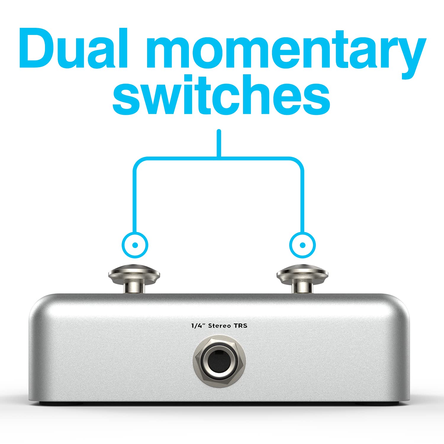 Singular Sound Dual Momentary Footswitch Plus for use with BeatBuddy, Effects Pedals, and Electronic Instruments