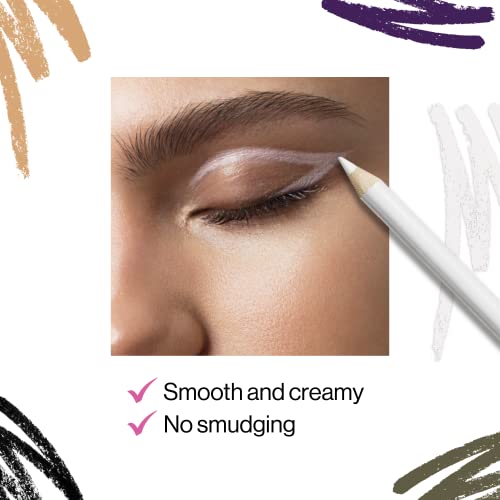 wet n wild Color Icon Kohl Eyeliner Pencil, Rich Hyper-Pigmented Color, Smooth Creamy Application, Long-Wearing Matte Finish Versatility, Cruelty-Free & Vegan - You're Always White!(Pack of 2)