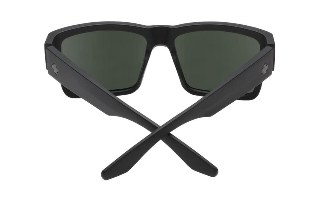 Spy Optic Cyrus Sunglasses Soft Matte Black with Happy Gray Green Lens