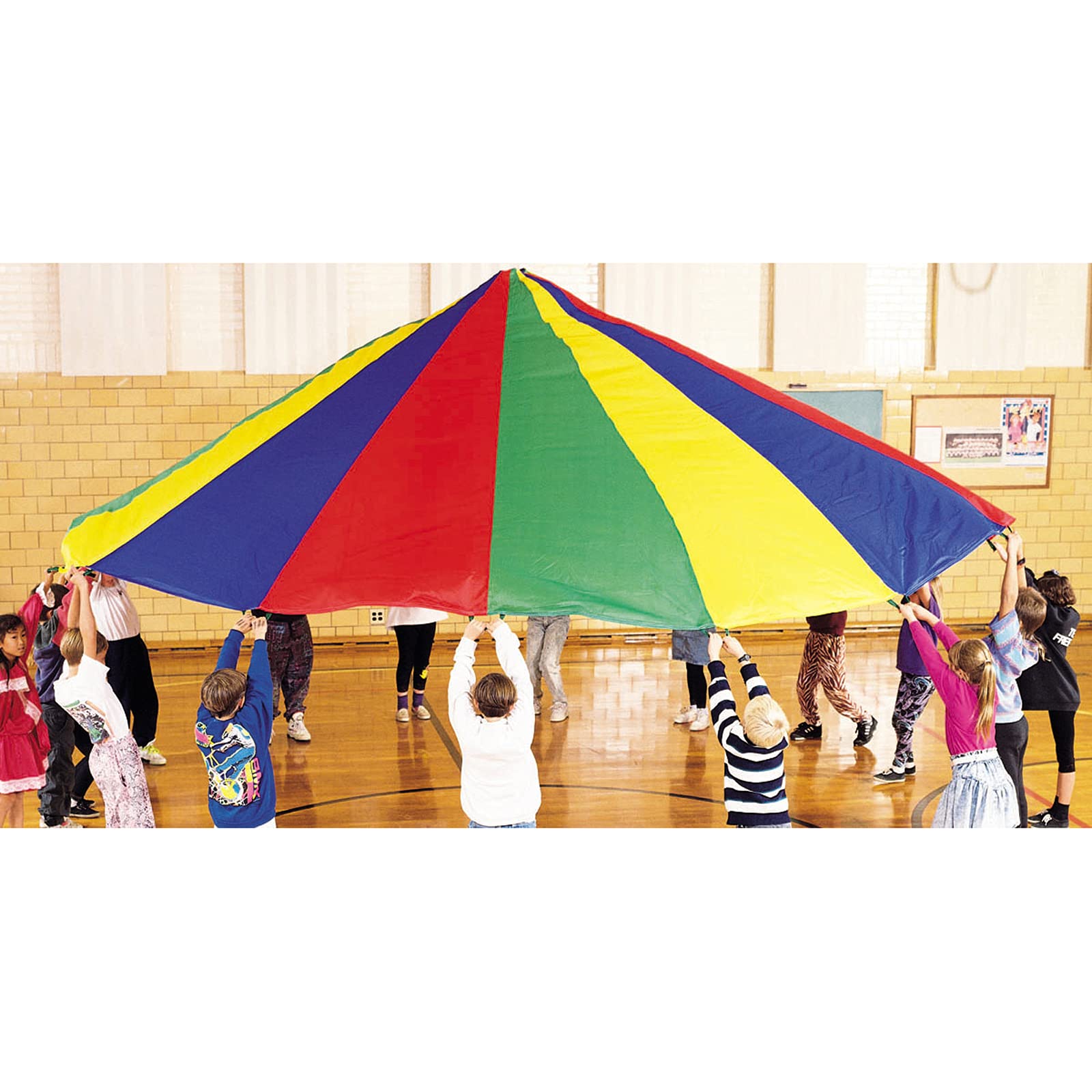 Dick Martin Sports MASP24 Parachute with 20 Handles, 24' Diameter Grade Kindergarten to 1, 4.0999999999999996" Height, 15.6" Wide, 16.8" Length