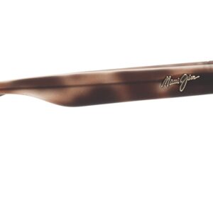 Maui Jim Men's and Women's Mixed Plate Polarized Rectangular Sunglasses, Matte Tortoise Rubber/HCL® Bronze, Medium