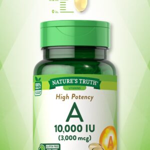 Vitamin A 10000 IU Softgels | 100 Count | Non-GMO, Gluten Free Supplement | by Nature's Truth