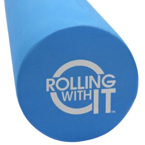 Rolling With It Foam Roller with High Density for Physical Therapy, Muscle Roller for Exercise and Muscle Recovery, Eco-Friendly Back Roller, Firm and Smooth Surface Massage Roller, Size: 18 inches