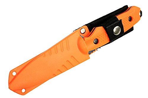 Lastworld 8" Zomb-War Rambo Hunting Knife with Sheath Orange