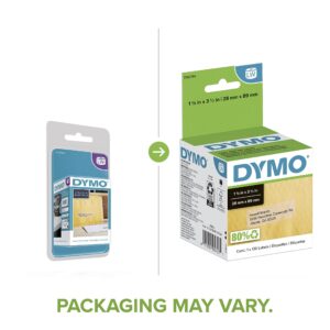 DYMO LW Mailing Address Labels for LabelWriter Label Printers, Clear, 1-1/8-Inch x 3-1/2-Inch, Self-Adhesive, 1 Roll of 130