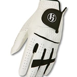 HJ Glove Men's Gripper II Golf Glove, SNOW WHITE, LARGE