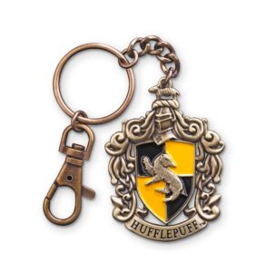 the noble collection hufflepuff crest key chain