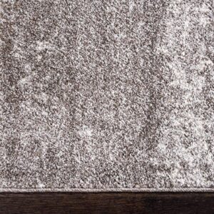 Unique Loom Del Mar Collection Area Rug - Lucille (7' 1" x 10' Rectangle, Gray/ Ivory)