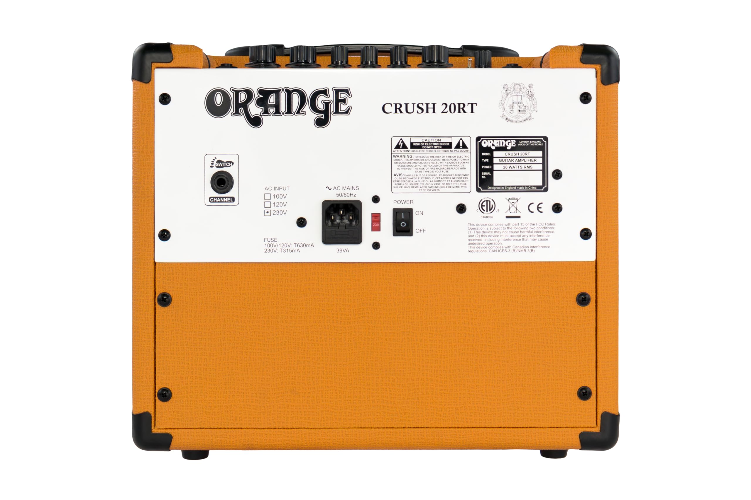 Orange Amps Electric Guitar Power Amplifier, (Crush20RT)