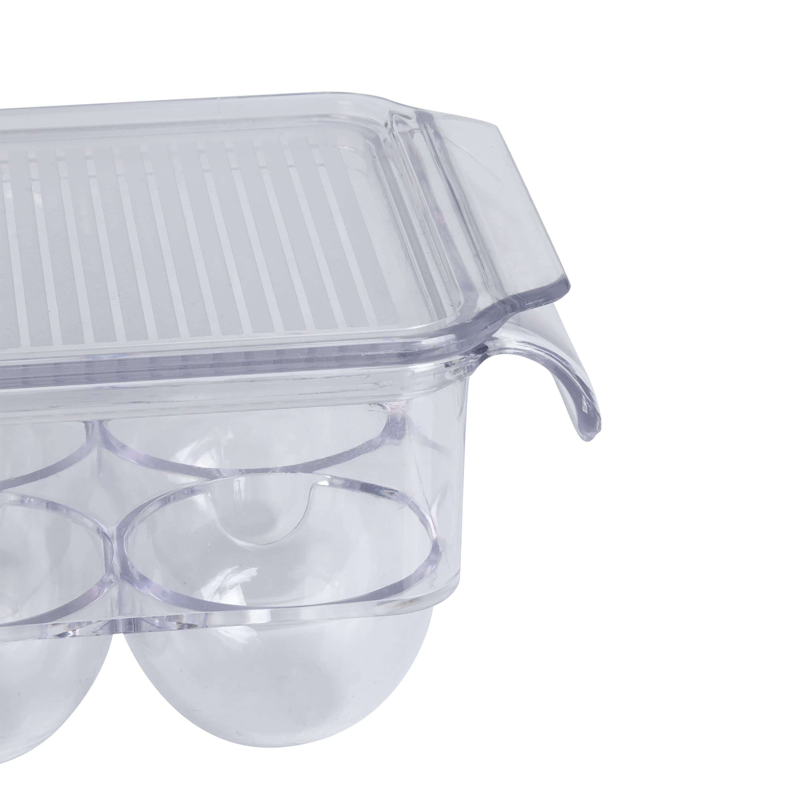 Kitchen Details, Refrigerator Storage, Fridge Organizer, Clear with Handles Egg Crate, 1 PACK