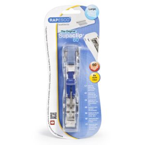 RAPESCO 1300A Supaclip 60 Kit, Dispenser and 100 Stainless Steel Refill Clips