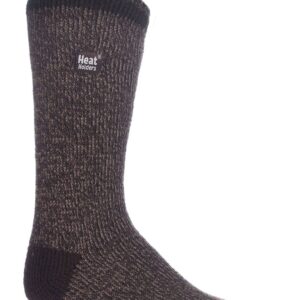 Heat Holders Men's Twist Socks Black/Grey Twist/Men's 7-12 in Mens 7-12