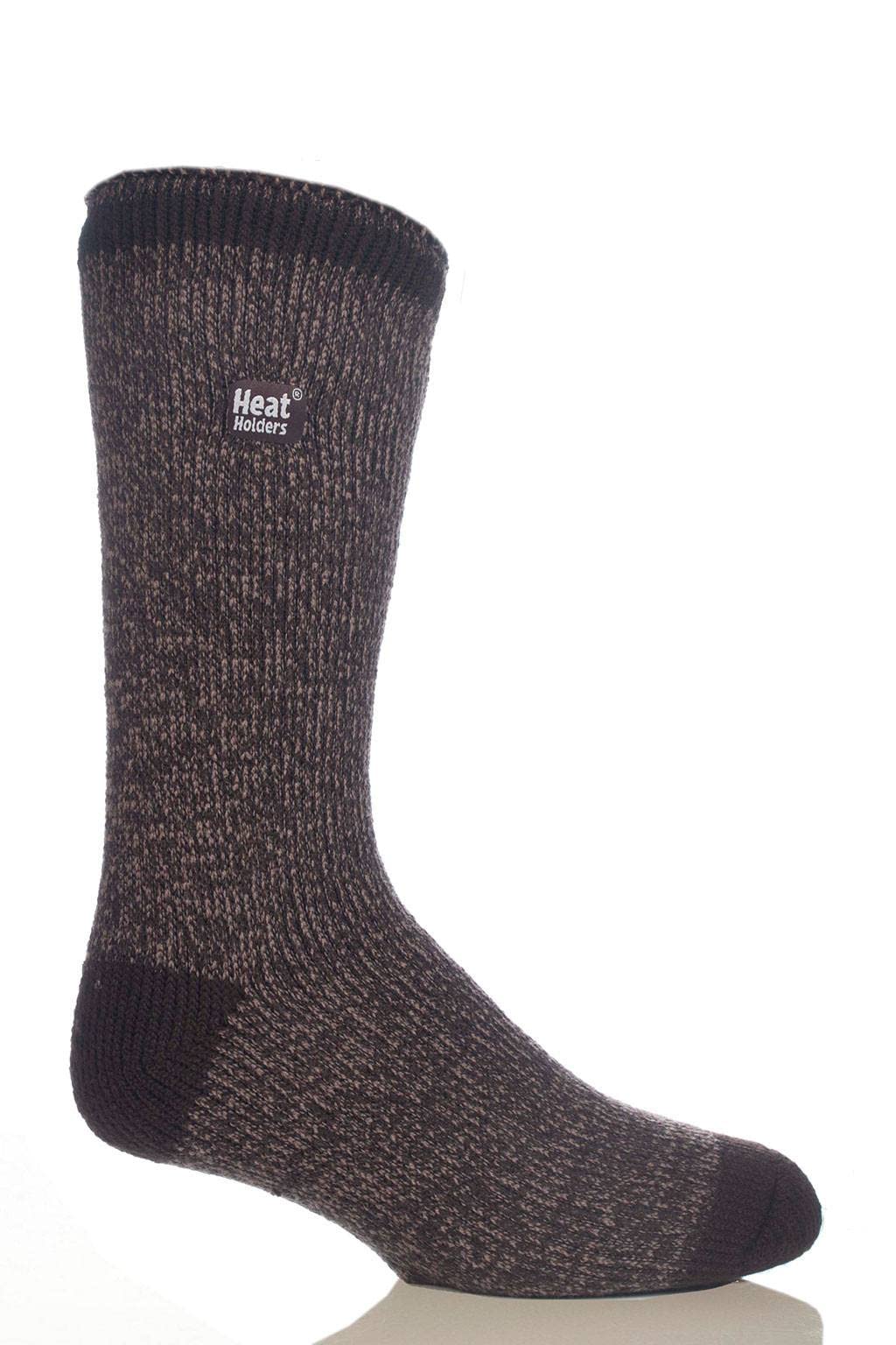 Heat Holders Men's Twist Socks Black/Grey Twist/Men's 7-12 in Mens 7-12