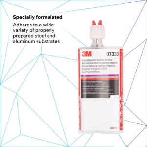 3M Impact Resistant Structural Adhesive, 07333, Two-Part Epoxy, True Automotive OEM Recommended, 200 mL/6.75 fl oz Cartridge, Purple