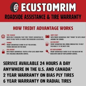 eCustomrim 2-Pack Trailer Tire On Black Wheel Modular Rim ST205/75D15 LRC 5 Lug On 4.5 15 x 5-2 Year Warranty w/Free Roadside