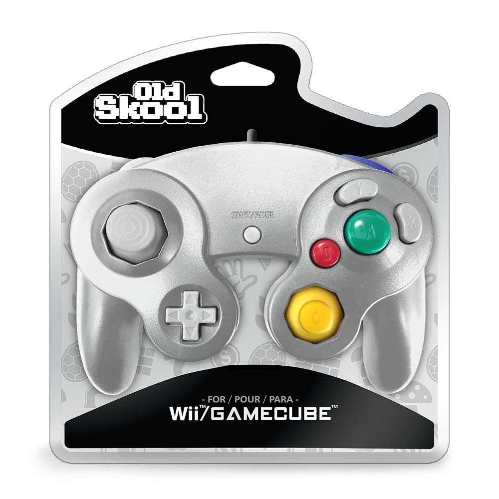 Old Skool Controller Compatible with GameCube/Wii - Silver