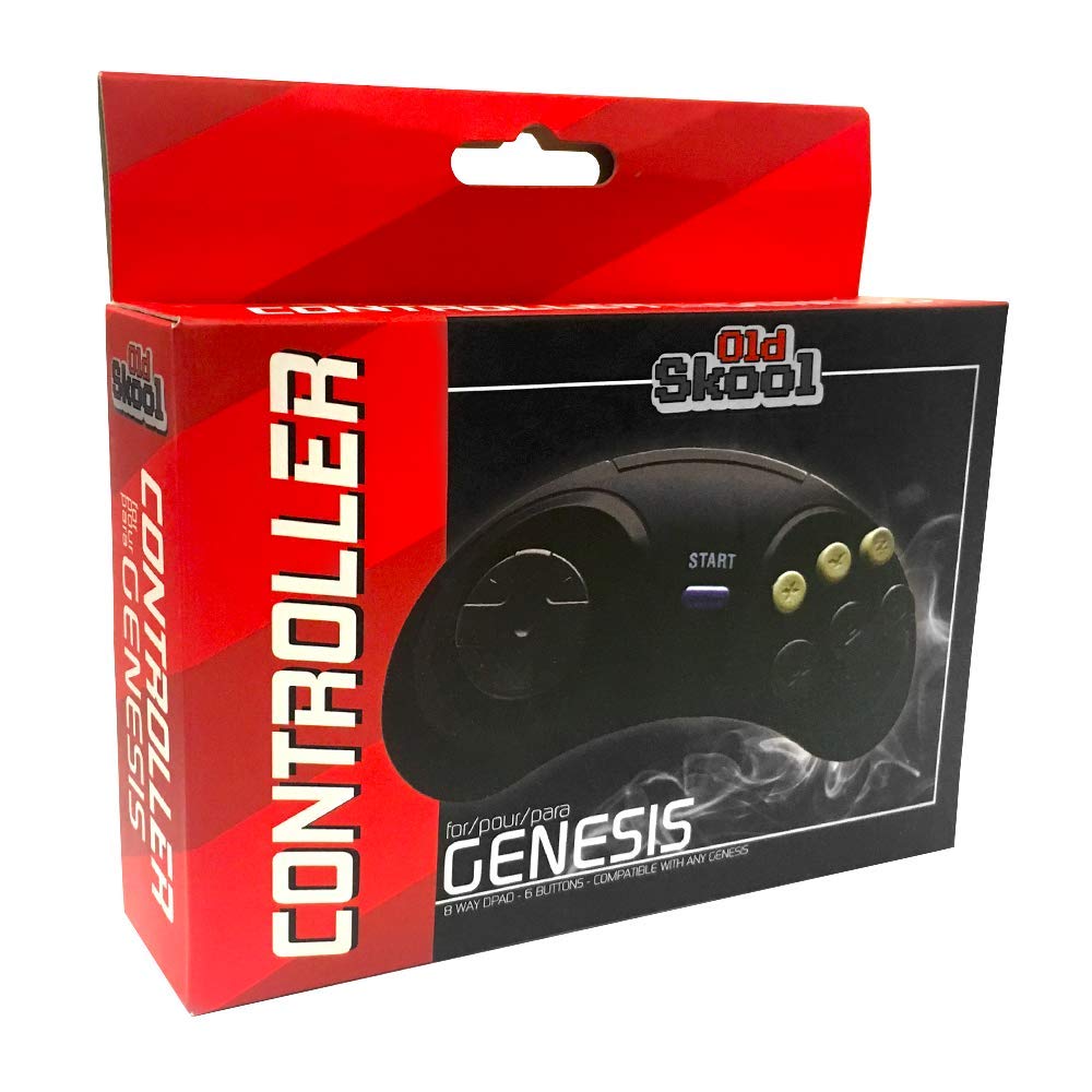 Old Skool Classic Sega Genesis Controller- 6-Button Game pad