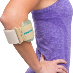 Aircast Pneumatic Armband: Tennis/Golfers Elbow Support Strap, Beige