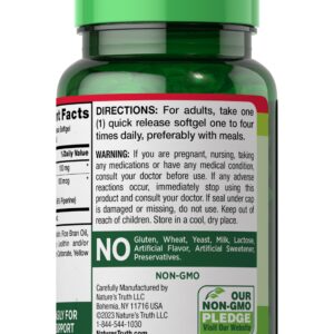 CoQ10 100mg | 50 Softgels | Enhanced Absorption Supplement | Plus Black Pepper Extract | Non-GMO and Gluten Free Formula | by Nature's Truth