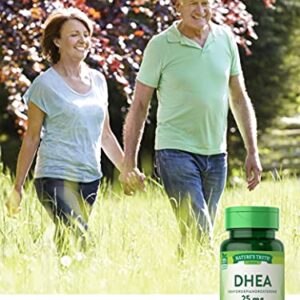 DHEA 25mg Tablets | 100 Count | Vegetarian, Non-GMO & Gluten Free Supplement | by Nature's Truth