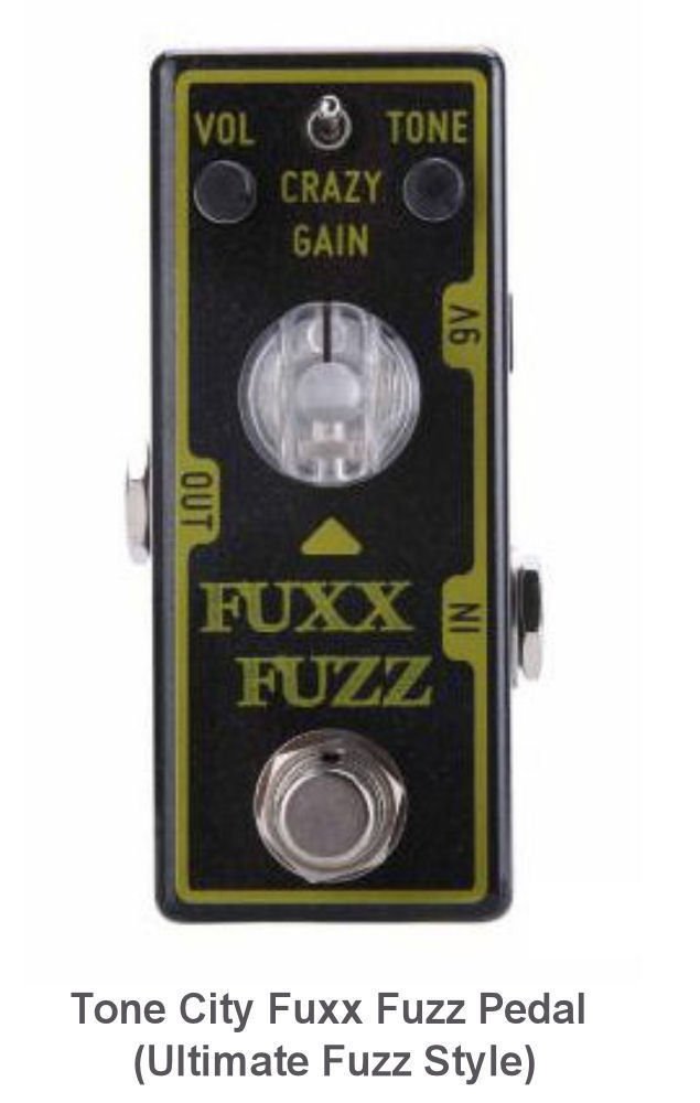 Tone City Fuxx Fuzz Octave Fuzz with toggle option. Mighty Mini!