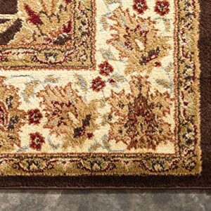 Unique Loom Voyage Collection Traditional Oriental Classic Intricate Design Area Rug, 5' 3" x 8' Rectangle, Brown/Cream