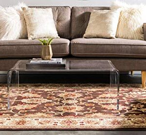 Unique Loom Voyage Collection Traditional Oriental Classic Intricate Design Area Rug, 5' 3" x 8' Rectangle, Brown/Cream