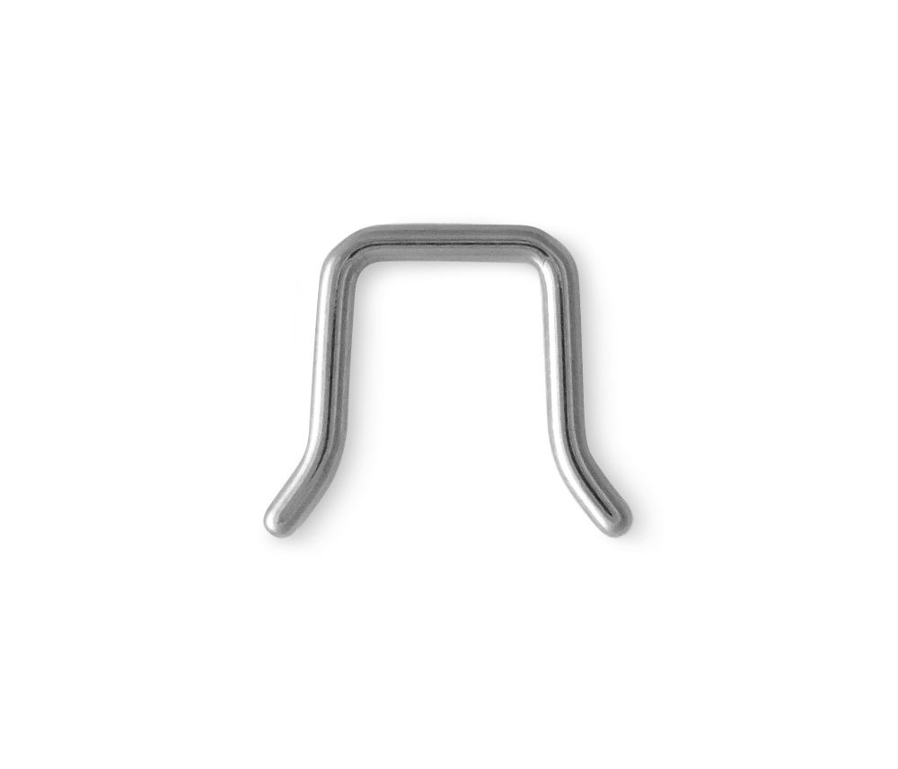 Titanium Septum Retainer 16g 16 Gauge High Polish