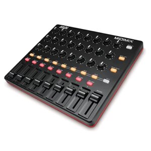 akai professional midimix - usb midi controller mixer with assignable faders & master fader, 24 knobs and 16 buttons, 1 to 1 mapping with ableton live