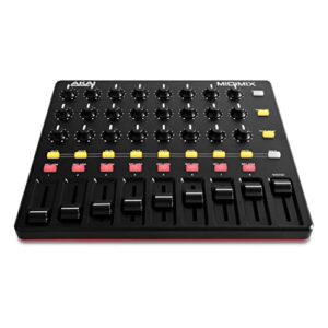 AKAI Professional MIDImix - USB MIDI Controller Mixer with Assignable Faders & Master Fader, 24 Knobs and 16 Buttons, 1 to 1 Mapping With Ableton Live