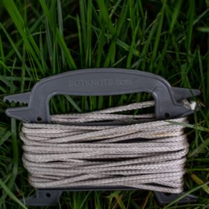 SGT KNOTS Rope Winder - Lightweight and Easy to Use Chord Storage Device for Paracord, Twine, Mason Line & Other (6" - 10 Pack, Gray)